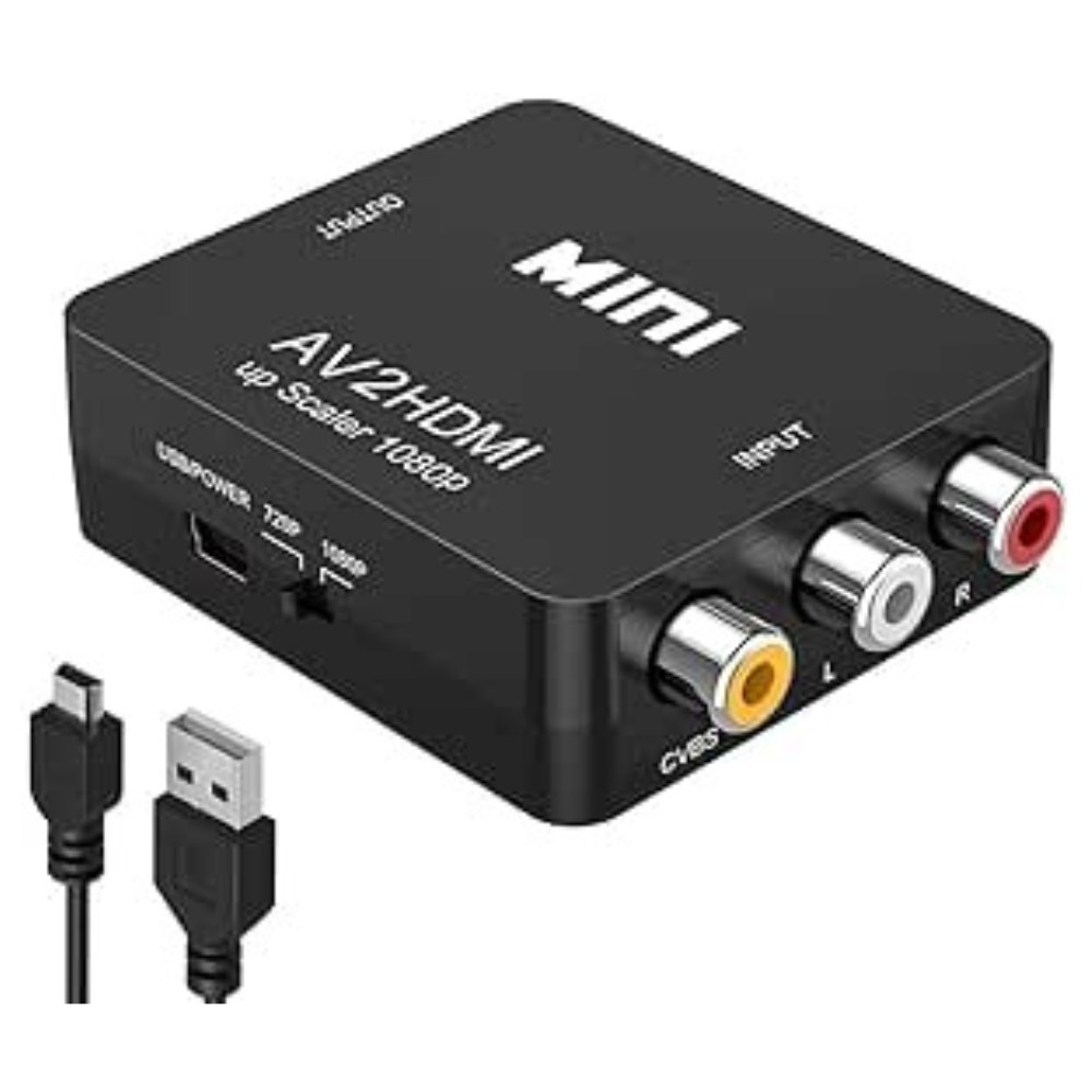 CONVERTISSUER HDMI TO AV S- VIDEO VERT BLANC PACKING HDMI2AV