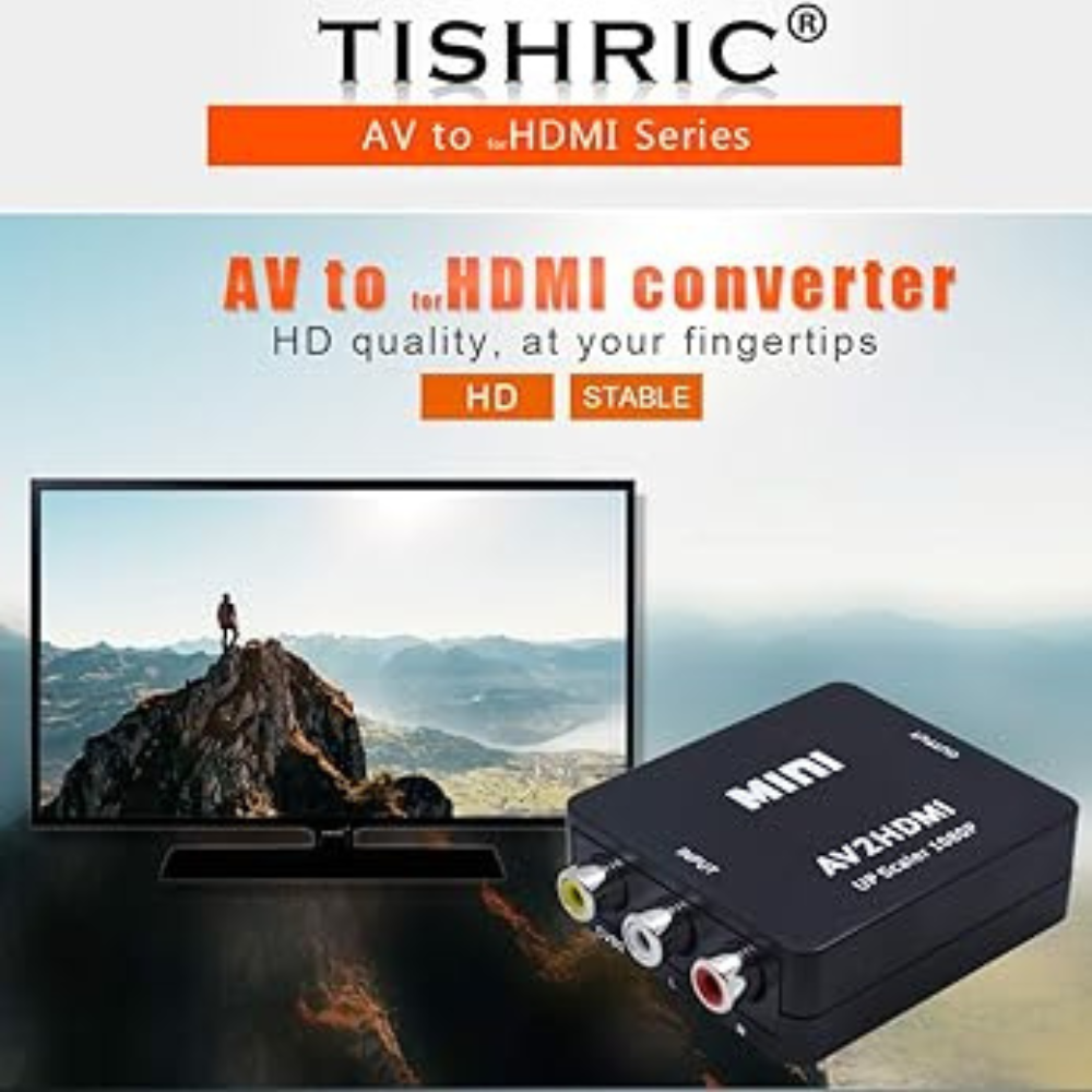 CONVERTISSUER HDMI TO AV S- VIDEO VERT BLANC PACKING HDMI2AV – Image 6