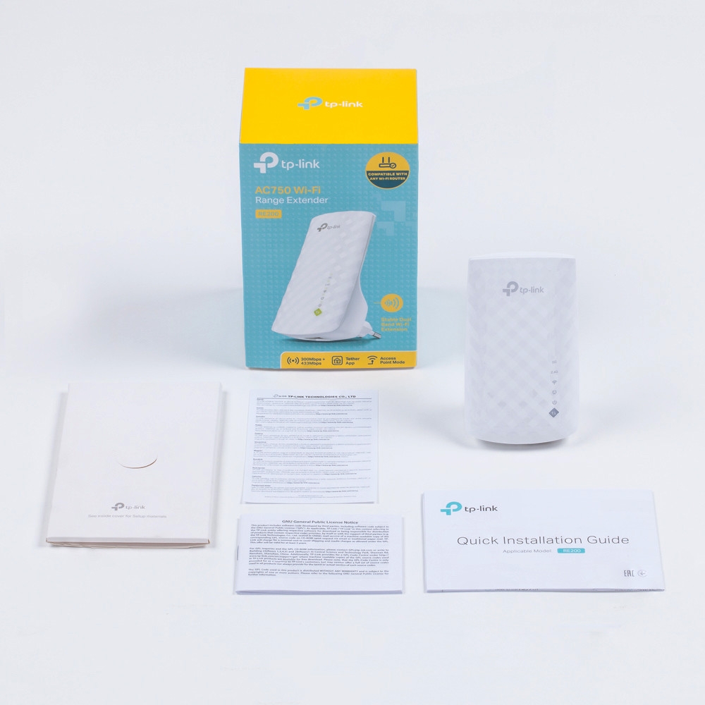 TP-LINK RE200 - Répéteur de signal WiFi AC750 Mbps Dual-Band (AC450 + N300)