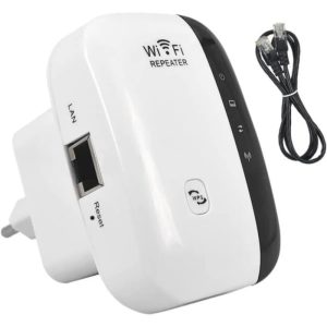 Répéteur Amplificateur WiFi, Répéteur WiFi, WiFi Booster, WiFi Extender, Compatible avec Tous Les Appareils WiFi, Mode AP 300M[157]