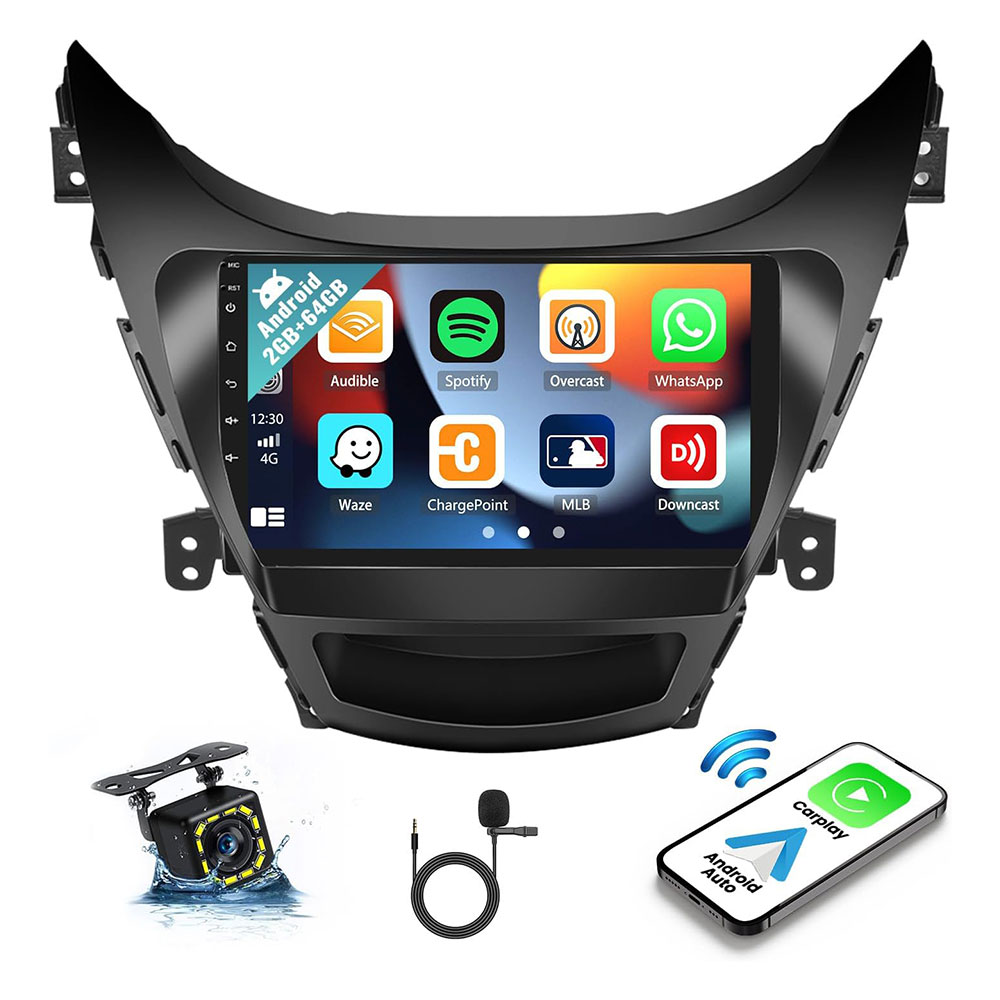 Autoradio Android 11 2 + 32 Go pour Hyundai Elantra 2011 2012 2013 avec Apple Carplay Android Auto écran tactile 9 OU 10" FM RDS HiFi Bluetooth WiFi GPS + caméra de recul et micro Dakar, Diourbel, Fatick, Kaffrine, Kédougou, Kaolack, Kolda, Louga, Matam, Saint Louis, Sédhiou, Tambacounda, Thiès, Ziguinchor