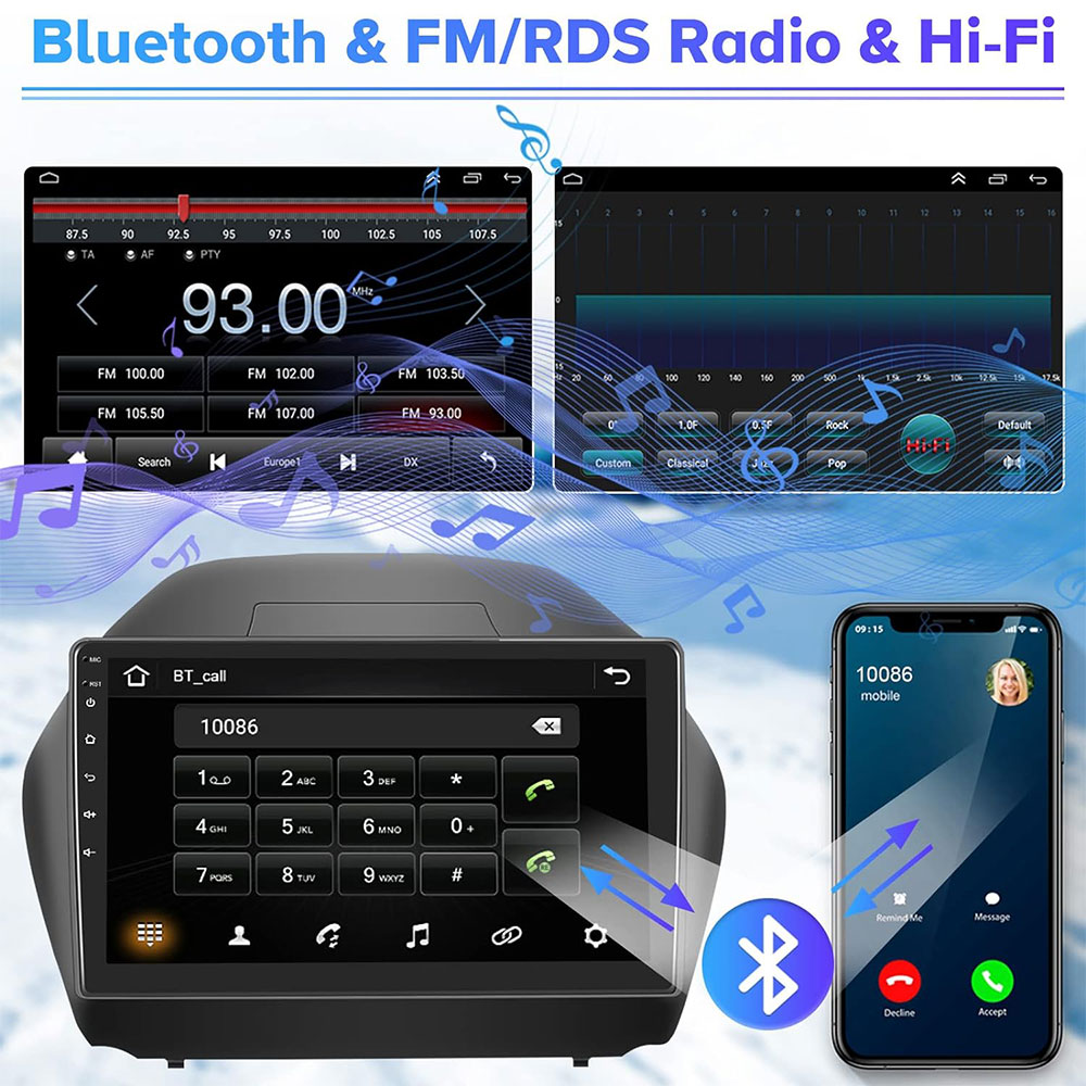 Autoradio Android 11 - 2GB+32G pour Hyundai Tucson 2010-2015 CarPlay Stereo et Android Auto sans fil avec Android Auto, Ecran 9 et 10 GPS Bluetooth HiFi WiFi et Caméra de recul Dakar, Diourbel, Fatick, Kaffrine, Kédougou, Kaolack, Kolda, Louga, Matam, Saint Louis, Sédhiou, Tambacounda, Thiès, Ziguinchor