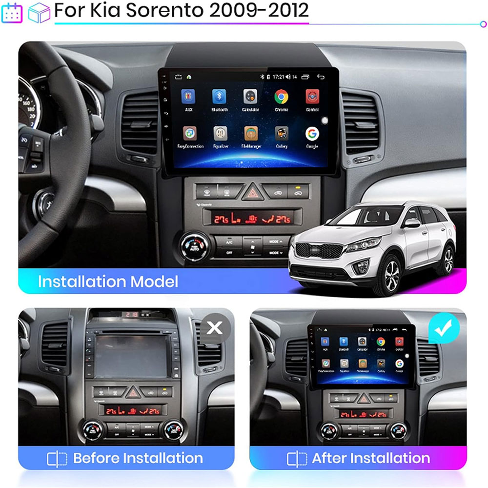 Autoradio Android 11 Pour KIA Sorento 2009-2012 - Navigation GPS Stéréo Radio WiFi 4G Bluetooth Commande au Volant Caméra de recul 2G + 32G Dakar, Diourbel, Fatick, Kaffrine, Kédougou, Kaolack, Kolda, Louga, Matam, Saint Louis, Sédhiou, Tambacounda, Thiès, Ziguinchor