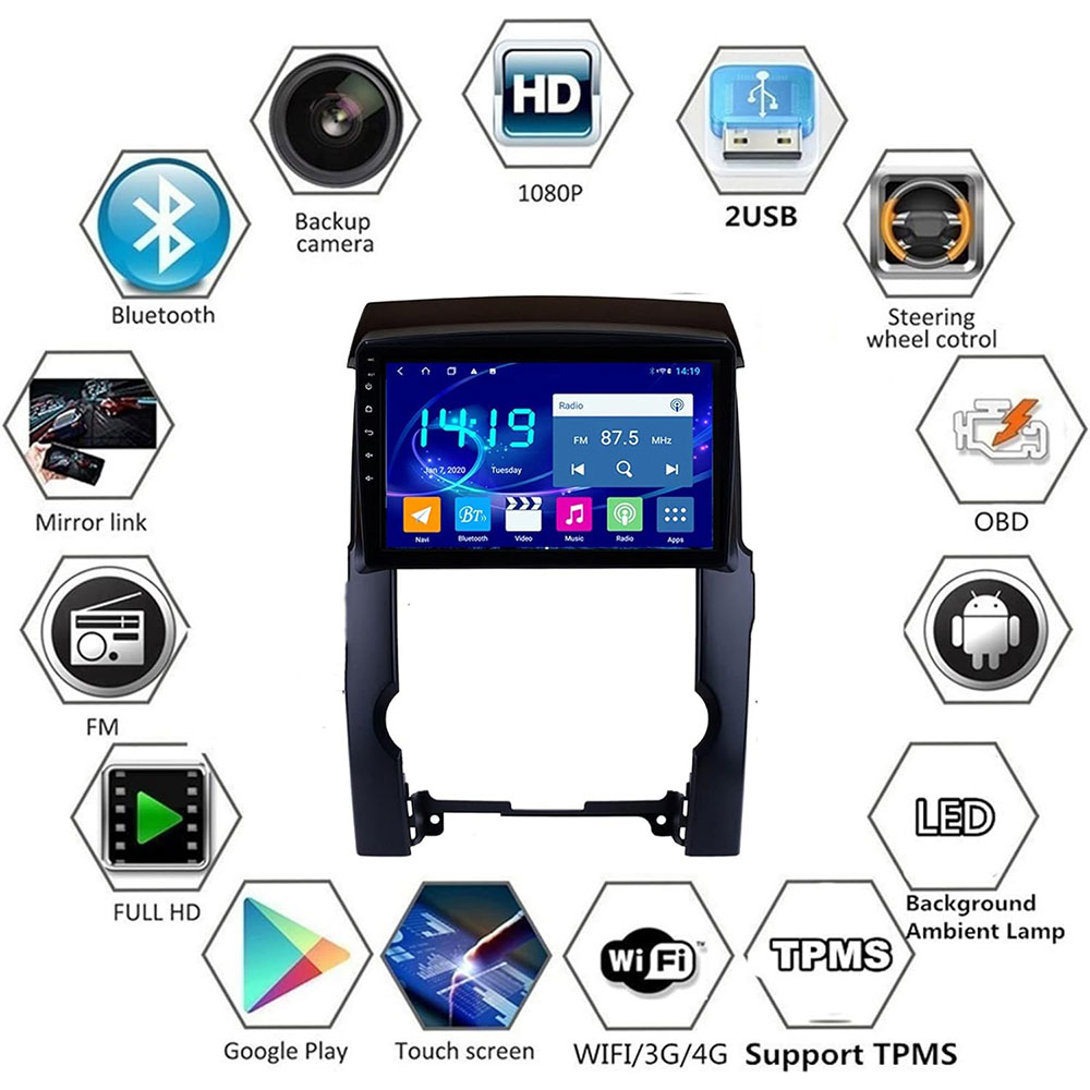 Autoradio Android 11 Pour KIA Sorento 2009-2012 - Navigation GPS Stéréo Radio WiFi 4G Bluetooth Commande au Volant Caméra de recul 2G + 32G Dakar, Diourbel, Fatick, Kaffrine, Kédougou, Kaolack, Kolda, Louga, Matam, Saint Louis, Sédhiou, Tambacounda, Thiès, Ziguinchor