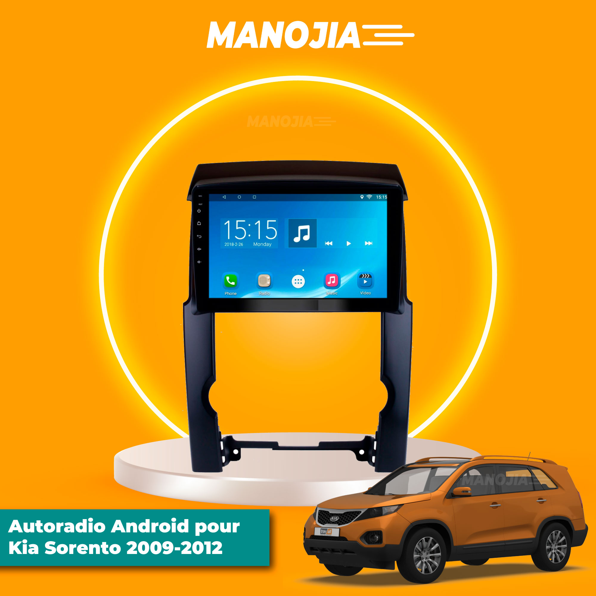 Vente et achat d'écran android KIA-Sorento-2009-2012 Dakar Sénégal