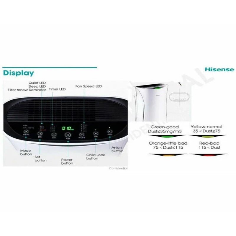 Efficace pour éliminer les bactéries et les virus de l'air. Dispose de plusieurs modes de purification pour s'adapter à différents besoins. Intègre une fonction de contrôle à distance pour une utilisation pratique. Possède un système de filtration avancé pour capturer les particules les plus fines.