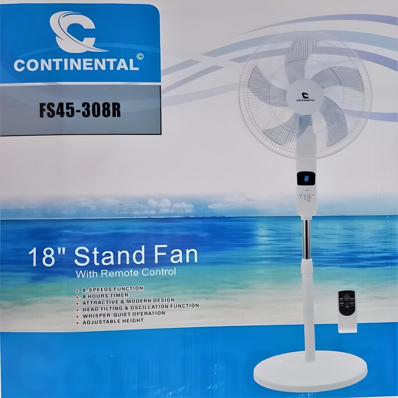VENTILATEUR CONTINENTAL SUR PIED AVEC COMMANDE FS45-308R