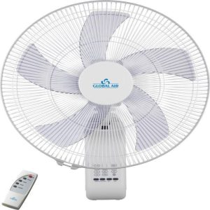 VENTILATEUR SUR MURAL GLOBAL AIR BLANC 18 AVEC TELECOMMANDE
