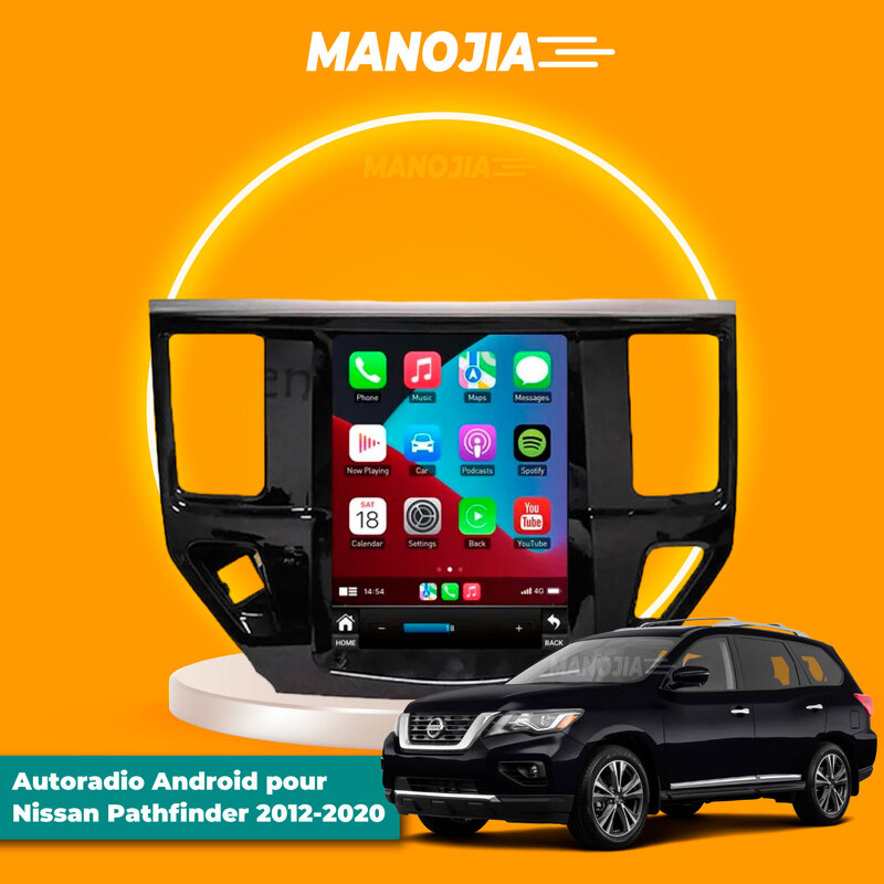 Autoradio ACAVICA 9 Pollici Per Nissan Micra K12 (2002-2009) | Android 14, 2+64GB | Navigatore GPS Con Wireless Carplay E Bluetooth