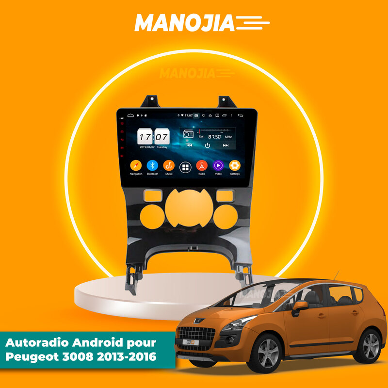 Autoradio Android pour Peugeot 3008 2013-2016