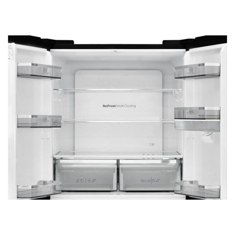 REFRIGERATEUR FINIX SIDE BY SIDE 620L 4PORTES NOFROST AVEC FONTAINE GRIS 620