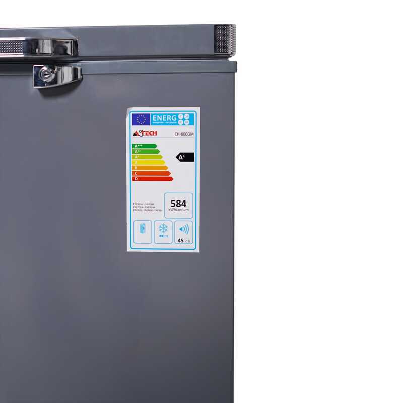 CONGELATEUR ASTECH HORIZONTAL 600LITRES SILVER CH600GM