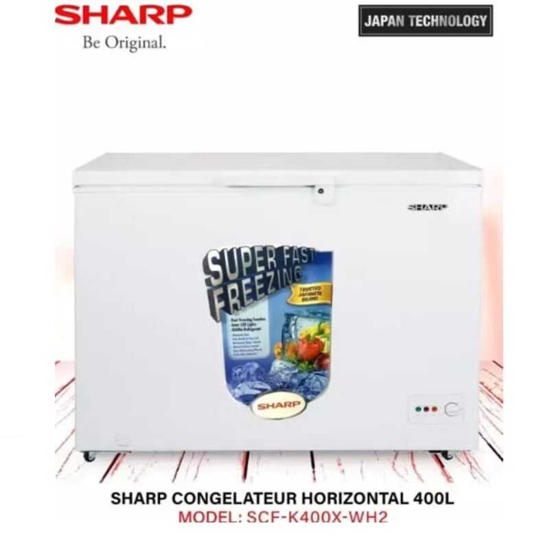 CONGELATEUR SHARP HORIZONTAL 400LITRES BLANC SCF400SL2