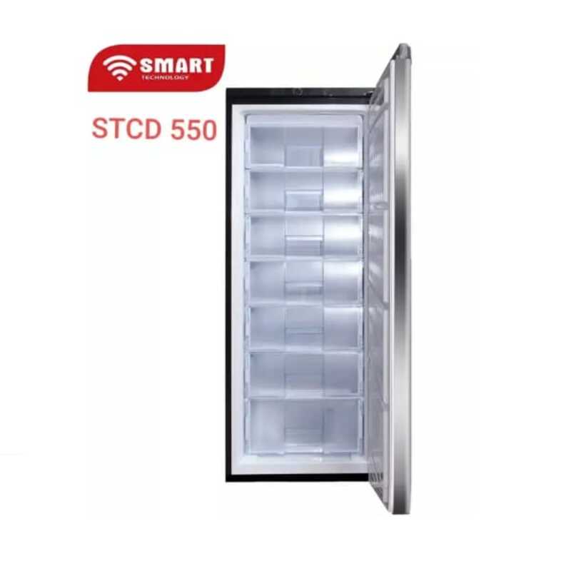 CONGELATEUR SMART TECHNOLOGY VERTICAL 7TIROIRS 280LITRES SILVER STCD-550