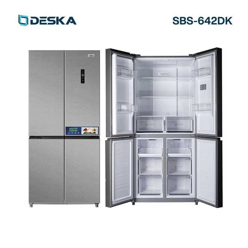REFRIGERATEUR DESKA SIDE BY SIDE 4PORTES INVERTER SILVER SBS-642DK