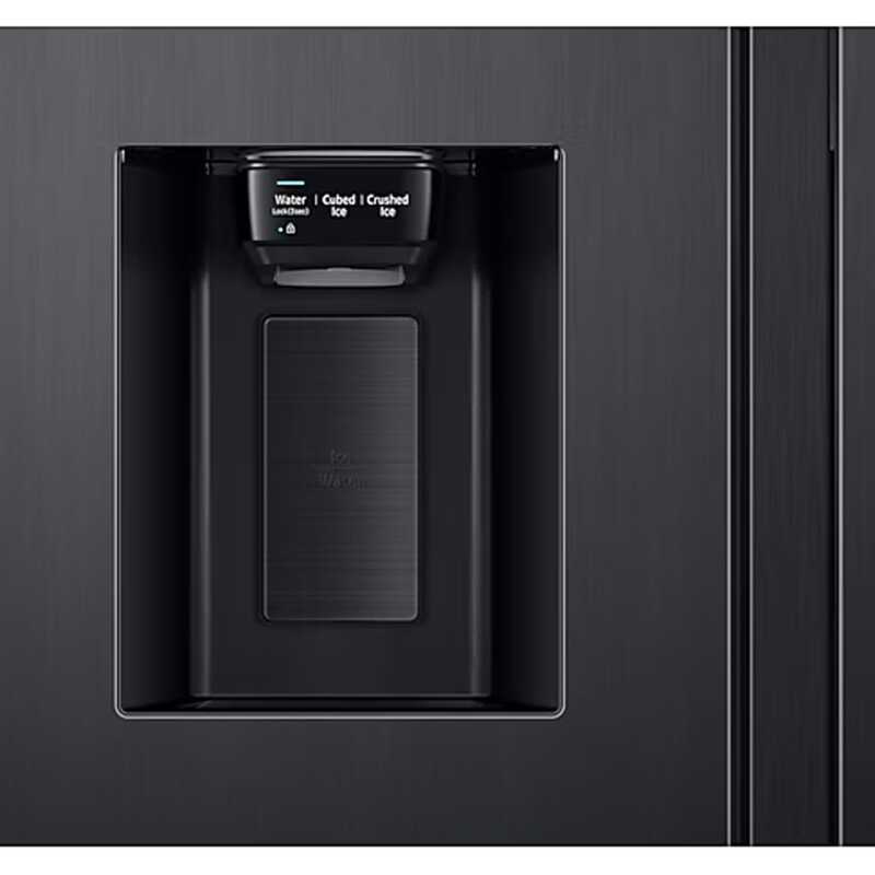 REFRIGERATEUR SAMSUNG SIDE BY SIDE FAMILY 2PORTES AVEC DIST, GLACON ET ECRAN NOIR RS6HA8891B1