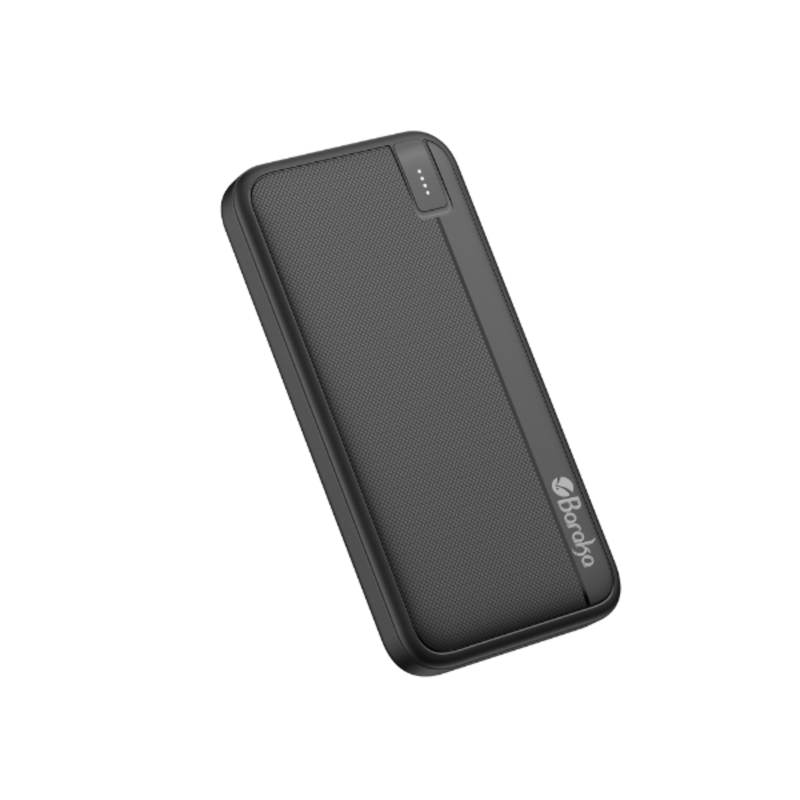 Power Bank 10000mAh Noir Avec 1 Entrée Micro/Type-C Et 2 Sorties USB