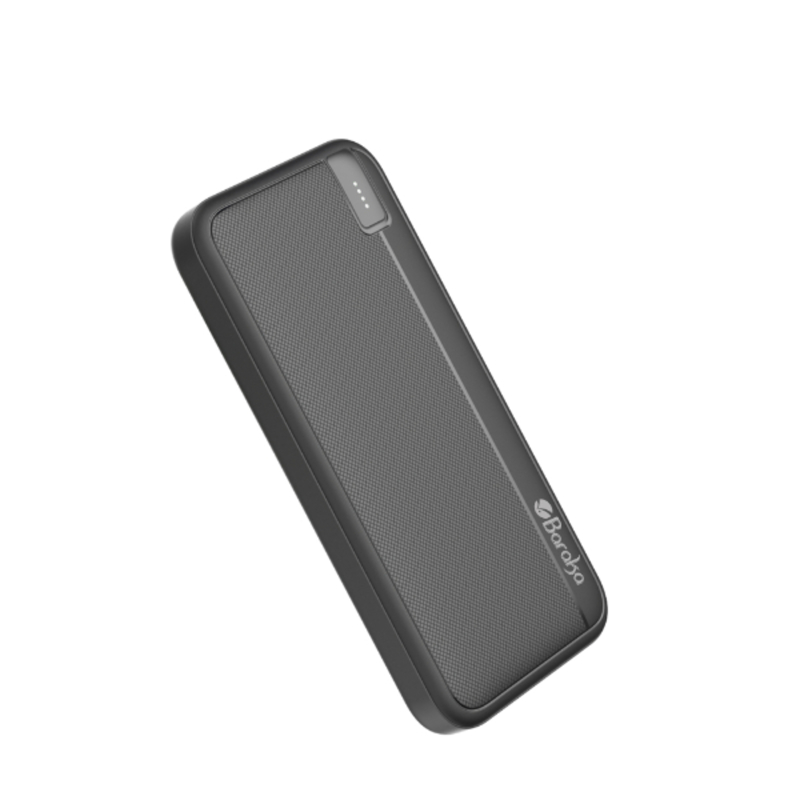 Power Bank 10000mAh Noir Avec 1 Entrée Micro/Type-C Et 2 Sorties USB