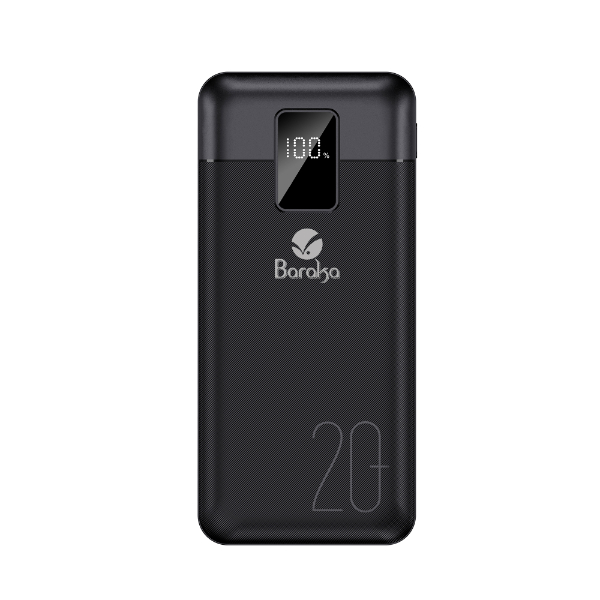 Power Bank 20000mAh Noir Avec 1 Entrée Micro/Type-C Et 2 Sorties USB – Image 2