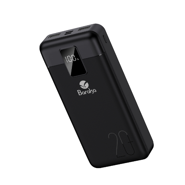 Power Bank 20000mAh Noir Avec 1 Entrée Micro/Type-C Et 2 Sorties USB – Image 3