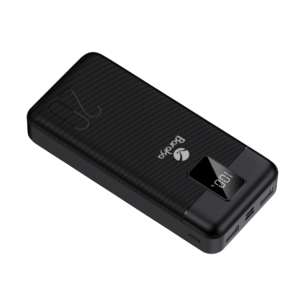 Power Bank 20000mAh Noir Avec 1 Entrée Micro/Type-C Et 2 Sorties USB – Image 5