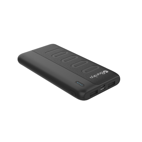 Power Bank 10000mAh Noir Avec 1 Entrée Micro/Type-C Et 2 Sorties USB – Image 4
