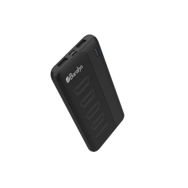 Power Bank 10000mAh Noir Avec 1 Entrée Micro/Type-C Et 2 Sorties USB – Image 5