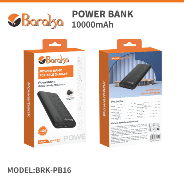 Power Bank 10000mAh Noir Avec 1 Entrée Micro/Type-C Et 2 Sorties USB – Image 6