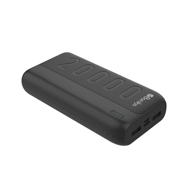 Power Bank 20000mAh Noir Avec 1 Entrée Micro/Type-C Et 2 Sorties USB – Image 4