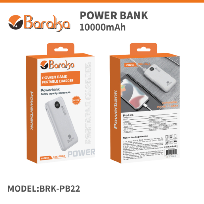 Power Bank 20000mAh Noir Avec 1 Entrée Cable USB/Type-C Et 1 Sortie Cable USB/Micro + 2 Sorties Cable Lightning/Type-C – Image 2