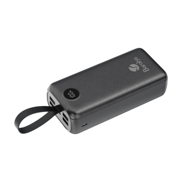 Power Bank 30000mAh Noir Avec 1 Entrée Micro/Type-C Et 4 Sorties USB – Image 5