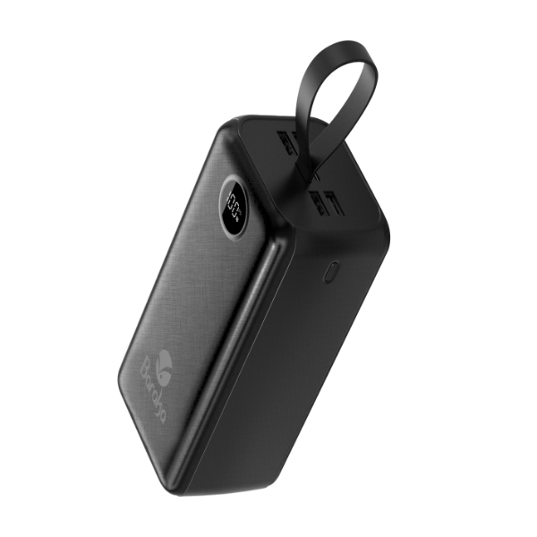 Power Bank 40000mAh Noir Avec 1 Entrée Micro/Type-C Et 4 Sorties USB – Image 3