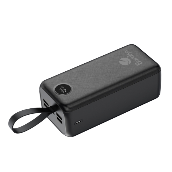Power Bank 40000mAh Noir Avec 1 Entrée Micro/Type-C Et 4 Sorties USB – Image 4