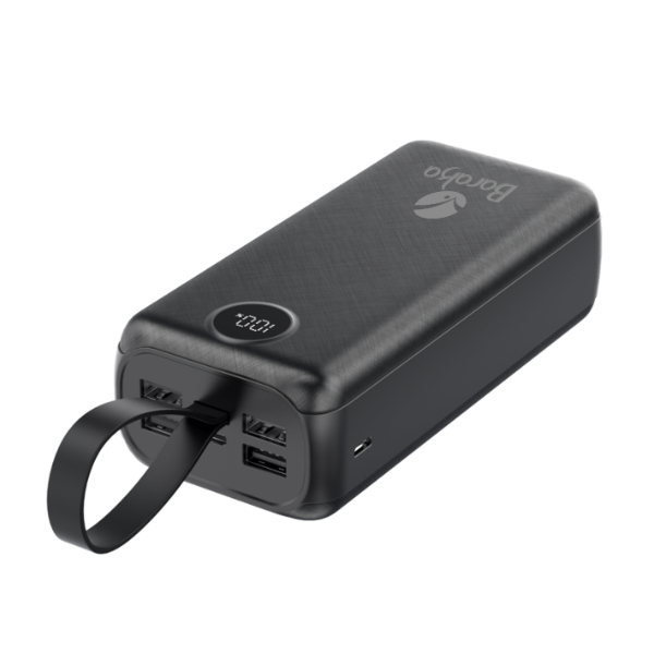 Power Bank 40000mAh Noir Avec 1 Entrée Micro/Type-C Et 4 Sorties USB – Image 5