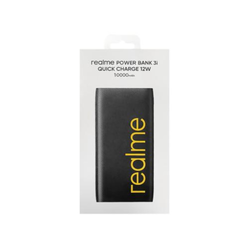Power Bank 10000mAh Noir Avec 1 Entrée Micro/Type-C Et 2 Sorties USB