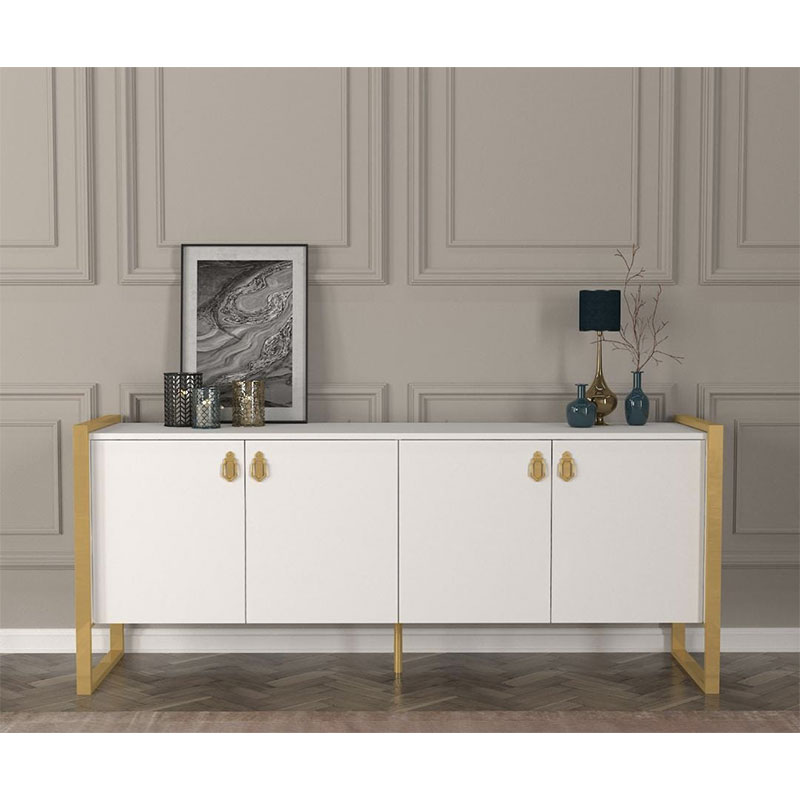 TABLE CONSOLE LOST WHITE GOLD BLANC C906B