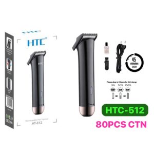Tondeuse sans fil rechargeable HTC AT-512 - Noir