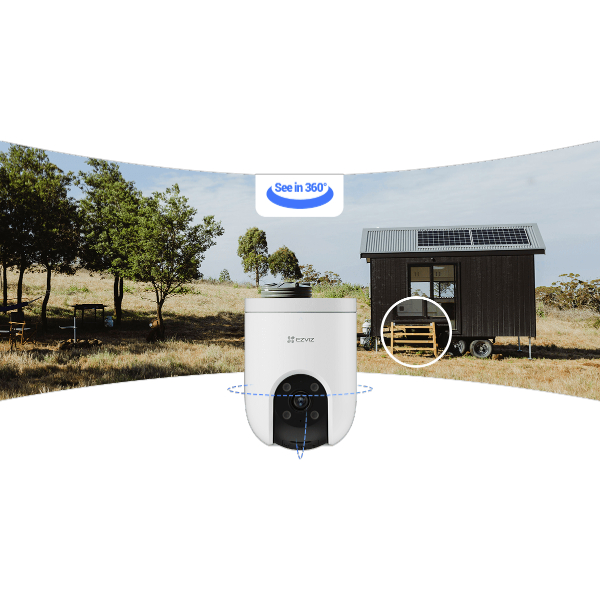 EZVIZ - Caméra IP Wi-Fi d'extérieur panoramique et inclinable 4G 3MP 2K Jour/Nuit 360° – Image 3