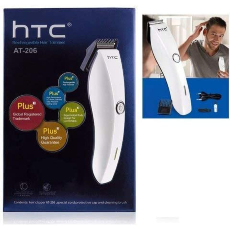 Tondeuse à cheveux sans fil rechargeable HTC, AT-206