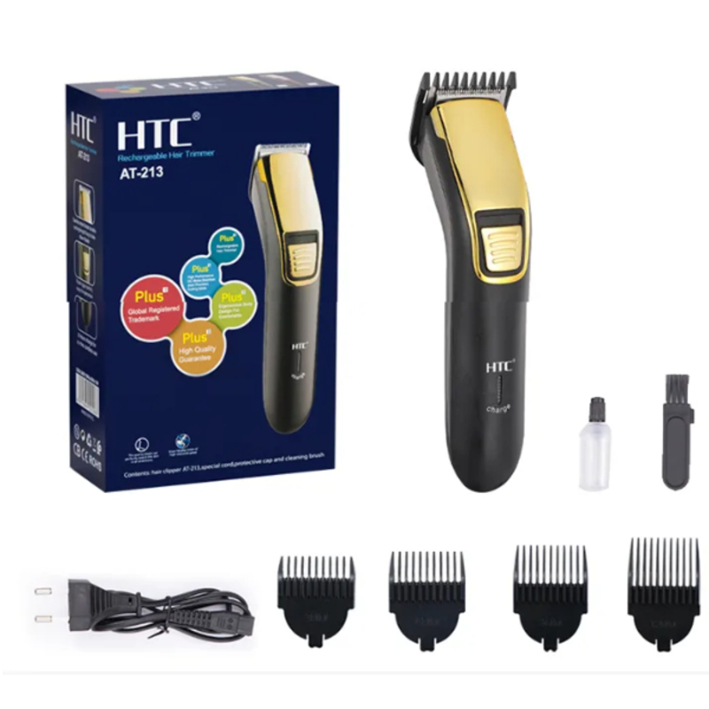 tondeuse à cheveux électrique, Appareil de coiffure rechargeable pour barbe, corps ETC. HTC AT-213