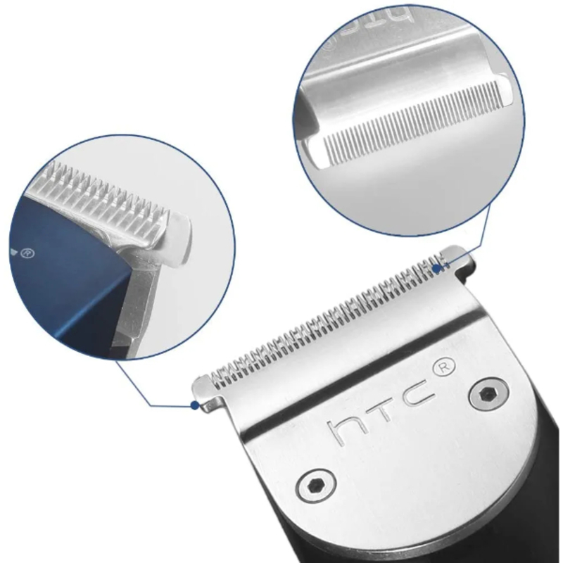 Tondeuse à cheveux électrique étanche pour hommes, kit de tondeuse à barbe, chargement USB HTC 228C