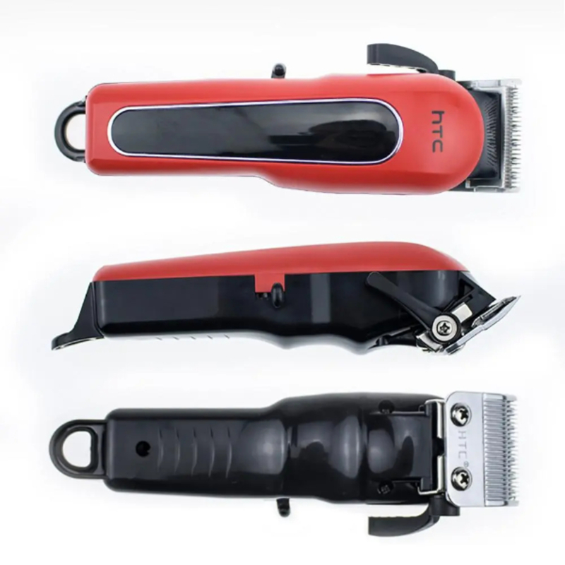 Tondeuse à cheveux Rechargeable, rasoir électrique professionnel pour hommes, coupe de cheveux, barbier HTC CT-8089