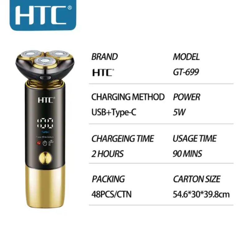 Tondeuse sans fil rechargeable HTC GT-689