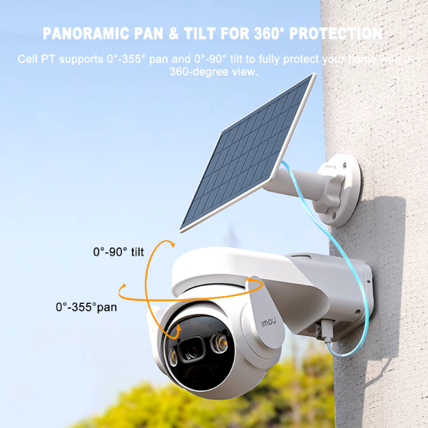 Imou - Caméra IP extérieur WiFi Cell PT 2K 3MP - IPC-K9EP-3TOWE – Image 6