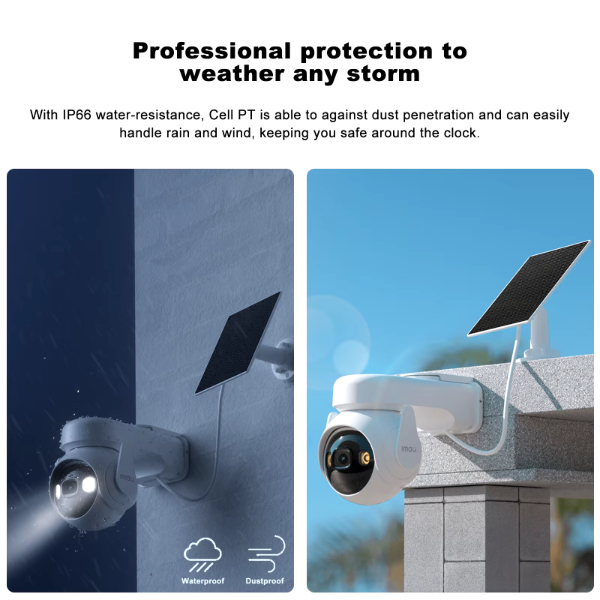 Imou - Caméra IP extérieur WiFi Cell PT 2K 3MP - IPC-K9EP-3TOWE – Image 4