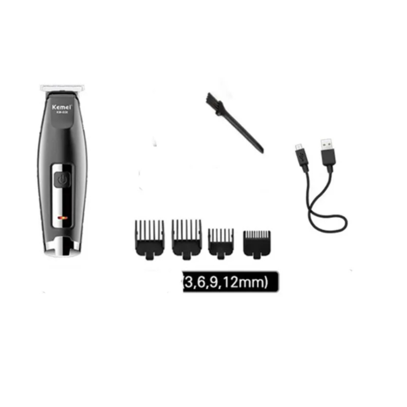 Tondeuse à cheveux professionnelle sans fil, rechargeable par USB, appareil pour couper les cheveux KEMEI KM-030