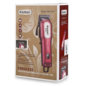 tondeuse à cheveux électrique professionnelle, rasoir à barbe puissant, Rechargeable, Design pour Salon KEMEI KM-1031