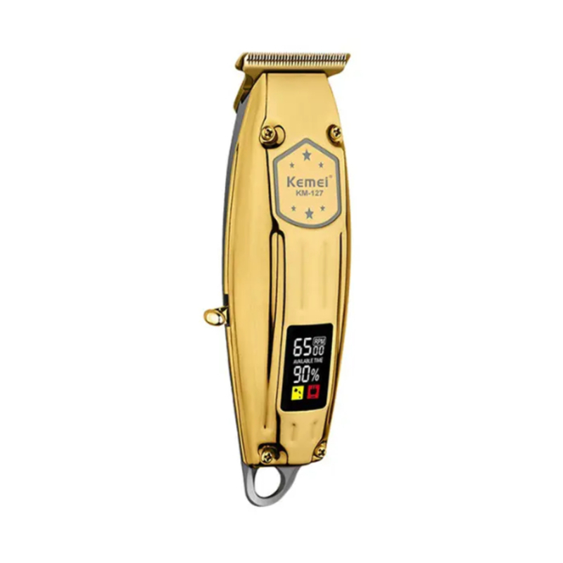 Tondeuse à Cheveux Rechargeable, Machine Pour Couper Les Cheveux, Corps En Métal, LCD, Puissante Batterie 1200mA KM-127