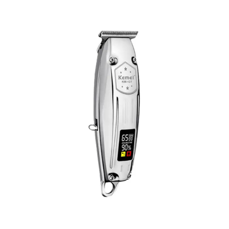 Tondeuse à Cheveux Rechargeable, Machine Pour Couper Les Cheveux, Corps En Métal, LCD, Puissante Batterie 1200mA KM-127