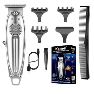 Tondeuse à cheveux professionnelle kemei 1949, Original, doré et argenté, Outil de coiffeur pour coupe de cheveux KEMEI KM-1949